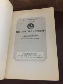 The Austere Academy (A Series Of Unfortunate Events, Book The Fifth)