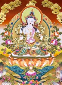 【精品收藏】成名唐卡画师手绘《金刚萨垛》