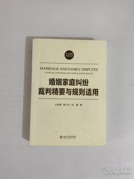 法官裁判智慧丛书：婚姻家庭纠纷裁判精要与规则适用