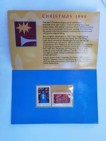 1999年澳大利亚 圣诞节邮票邮折1个