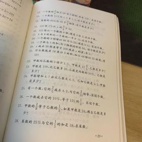 小学数学综合能力训练手册.方程与比例