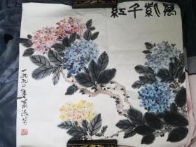 当代著名花卉画家——萧淑芳