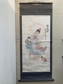 名家字画：武鹏援徒图一幅134.5cm*66.5cm