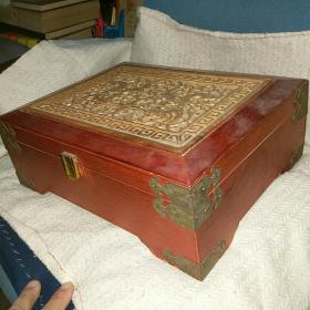 香樟木首饰盒。木盒 尺寸见照片