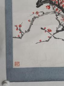 保真书画，林继森《春满人间》国画一幅，尺寸67×45cm，原装裱镜心。