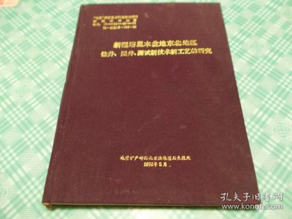 新疆塔里木盆地东北地区钻井固井测试新技术新工艺的研究（题词签赠本）