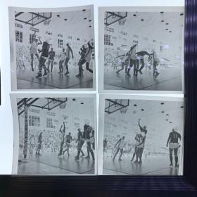 a 1982年全国甲级女子篮球赛 北京-八一 原版黑白底片4张