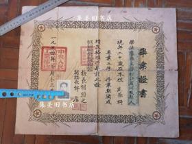 毕业证书  长春建筑工程学校1954年