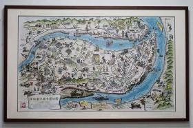 1945年 手绘重庆卡通地图