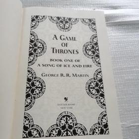 a game of thrones book one of a song of ice and fire （一款游戏）