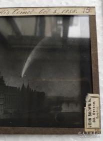 多纳蒂彗星1858年10月5日划过伦敦上空，玻璃底片，珍罕孤品