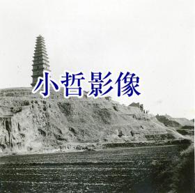 普救寺塔全景　山西永济（翻印）
