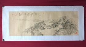 书画9896，四川画家【袁建军】钢笔画，传统山水画，厚纸精托