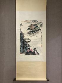 钱松岩(款) ，山水立轴作品