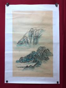 书画9912，四川画家【袁建军】钢笔画，传统山水画，厚纸精托