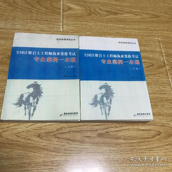 全国注册岩土工程师执业资格考试专业案例一本通-上下册-内页干净无笔记