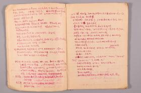 著名作家、表演艺术家、原中国作协理事 黄宗英1960年日记一册（约35页70面）HXTX320070