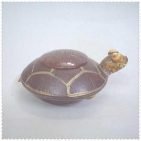 可爱的寿龟椰壳宝盒