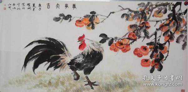 【终身保真字画】伊贤彬,137*68cm，精品，2019新升中国美协会员，有出版，庚子年新作
            号:一泓，男，汉族.生于一九六五年九月,福建省宁化县人.中国美术家协会会员,中国工笔画学会会员.