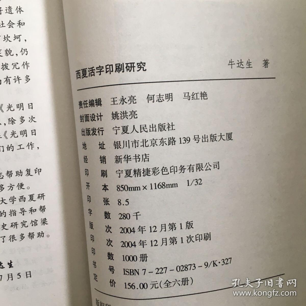 西夏活字印刷研究