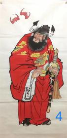 【卖家保真】新到！四尺钟馗！保真保手绘 真迹！【实物拍摄，质量上乘：终身保真，假一赔万】