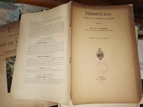 TEMMINCKIA A JOURNAL OF SYSTEMATIC ZOOLOGY SPECIMEN COPY OF VOLUME I 《特明基亚系统动物学杂志》第一卷标本副本