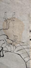 日本回流字画名家手绘画稿人物图软片D2552