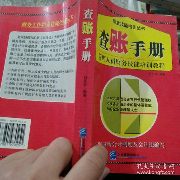 查账手册：管理人员财务技能培训教程