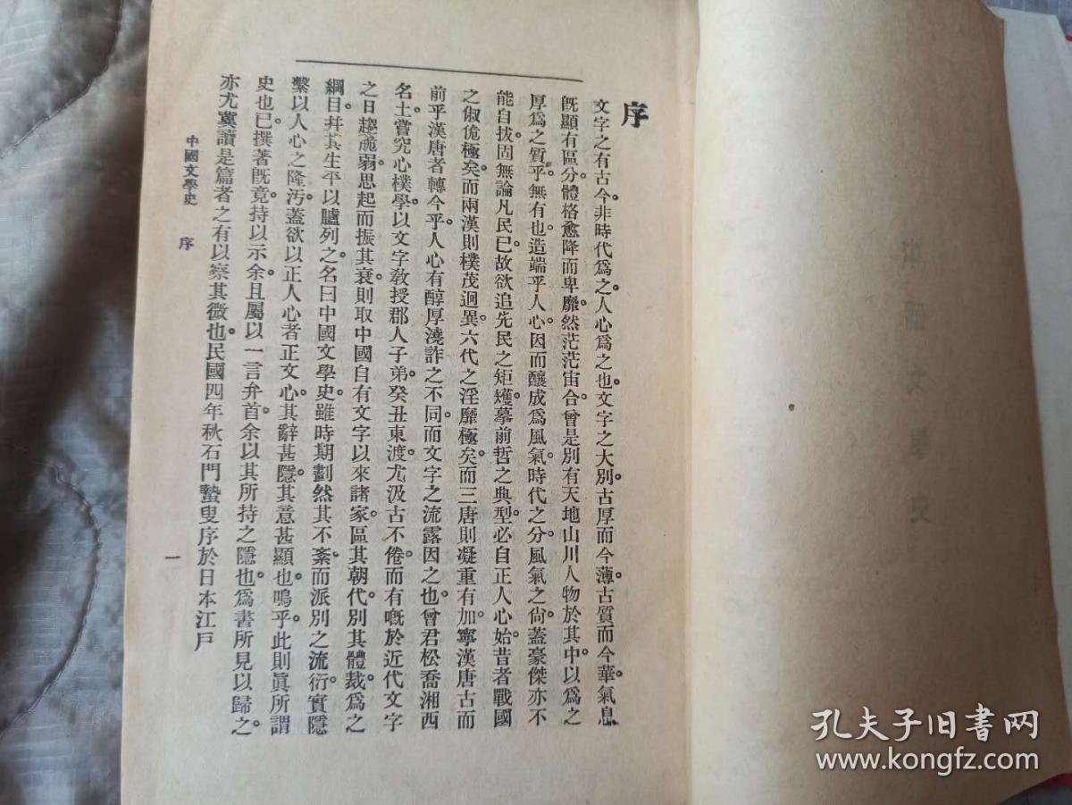 民国旧书　包老包真　品相好　中国文学史