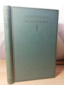 1921年  PEACOCK PIE A BOOK OF RHYMES BY MARE 孔雀派  有精美签名赠言