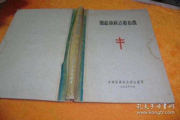 肺结核病治疗指微【布脊精装55年1版1印】              中国防痨协会总会 编著  中国防痨协会