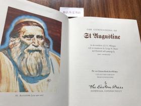 【现货在美国家中、包国际运费和关税】The Confessions of St. Augustine，圣奥古斯丁《忏悔录》，伊东书局出版的 “有史以来最伟大的100本书” 之一，Collector's Edition / 收藏版，1979年出版（请见实物拍摄照片第5张版权页），精装，296页，豪华全真皮封面，三面刷金，珍贵外国文学参考资料！