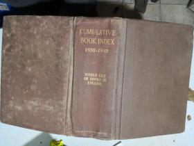 CUMULATIVE BOOK INDEX A WORLD LIST OF BOOKS IN THE ENGLISH LANGUAGE ENGLISH LANGUAGE1938-1942 英文 以图为准