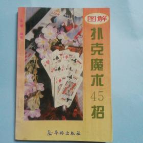 扑克魔术45招图解，一人玩的扑克游戏。共两本