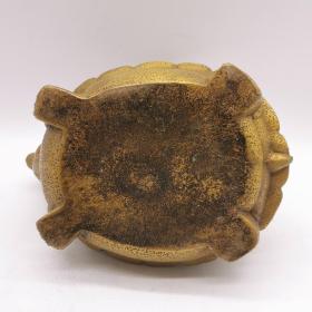 古玩铜器收藏，黄铜长寿龟壶，长命百岁，富贵荣华，造型独特，工艺精湛，包浆浓郁！
