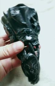 【馆藏级】和田玉籽料精雕荷叶型制茶器