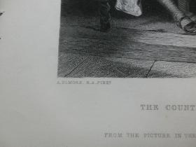 【百元包邮】《克罗伊埃的伊莎贝尔伯爵小姐》（THE COUNTESS ISABELLE OF CROYE） 1866年 钢版画  源自艺术日志 （货号AJ0654）
