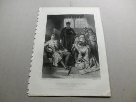 【百元包邮】《克罗伊埃的伊莎贝尔伯爵小姐》（THE COUNTESS ISABELLE OF CROYE） 1866年 钢版画  源自艺术日志 （货号AJ0654）