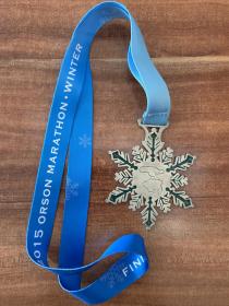 2015奥森马拉松 冬日站 奖牌
