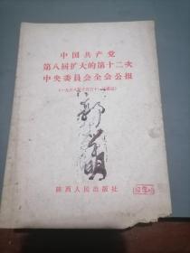 中国共产党第八届扩大的第十二次中央委员会全会公报