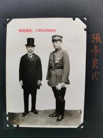 原版民国 黑白老照片：1920年左右 张作霖之子 东北保安军总司令《张学良》一张！尺寸：14厘米×10.3厘米。