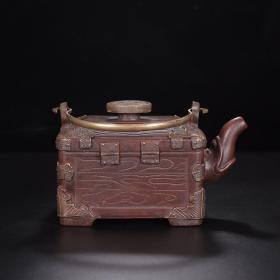 宜兴原矿纯手工紫砂壶茶壶茶具套装提梁百宝箱