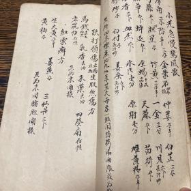 清代手抄本中医秘方《妙手回春》一册全，书法漂亮！