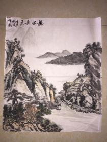 画家--师敬 山水作品 规格90x51