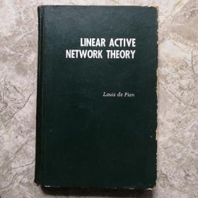 Linear Active network network theory 线性具源网络理论 【英文精装】卞彭 盖章