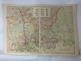 1912出版就夭折《江苏省扬州府分县地图》，1912年废州府，1913年地名大整改。扬州泰州兴化