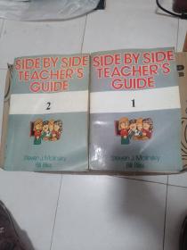 SIDE BY SIDE TEACHER'S GUIDE 1、2 共2本合售