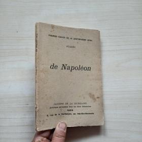 de Napoleon （毛边书）