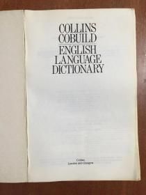 英国进口原装词典   柯林斯COBUILD 英语词典 第一版  collins cobuild english language dictionary