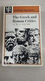 The Greek and Roman Critics  【英文原版，品相佳】